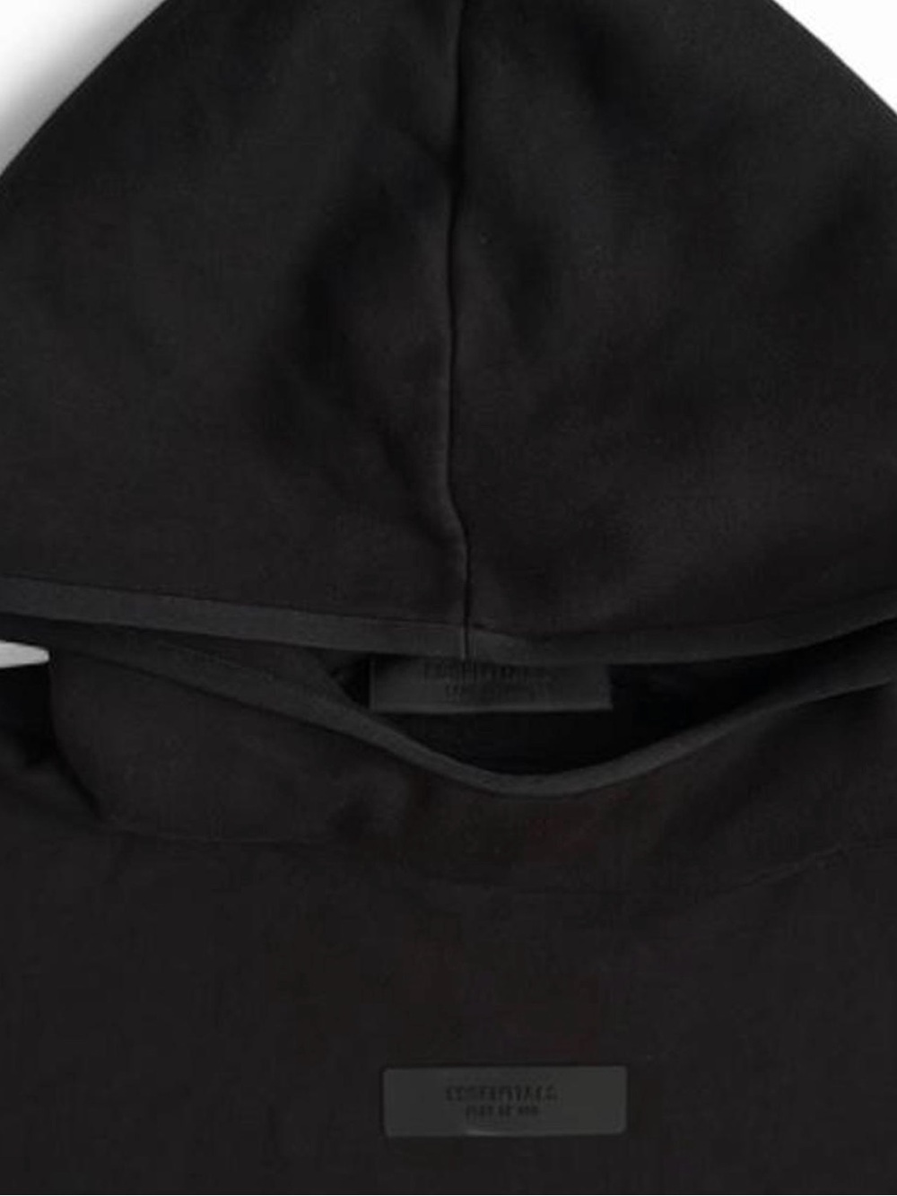 Fear of God ESSENTIALS Black Tonal Logo Hoodie M